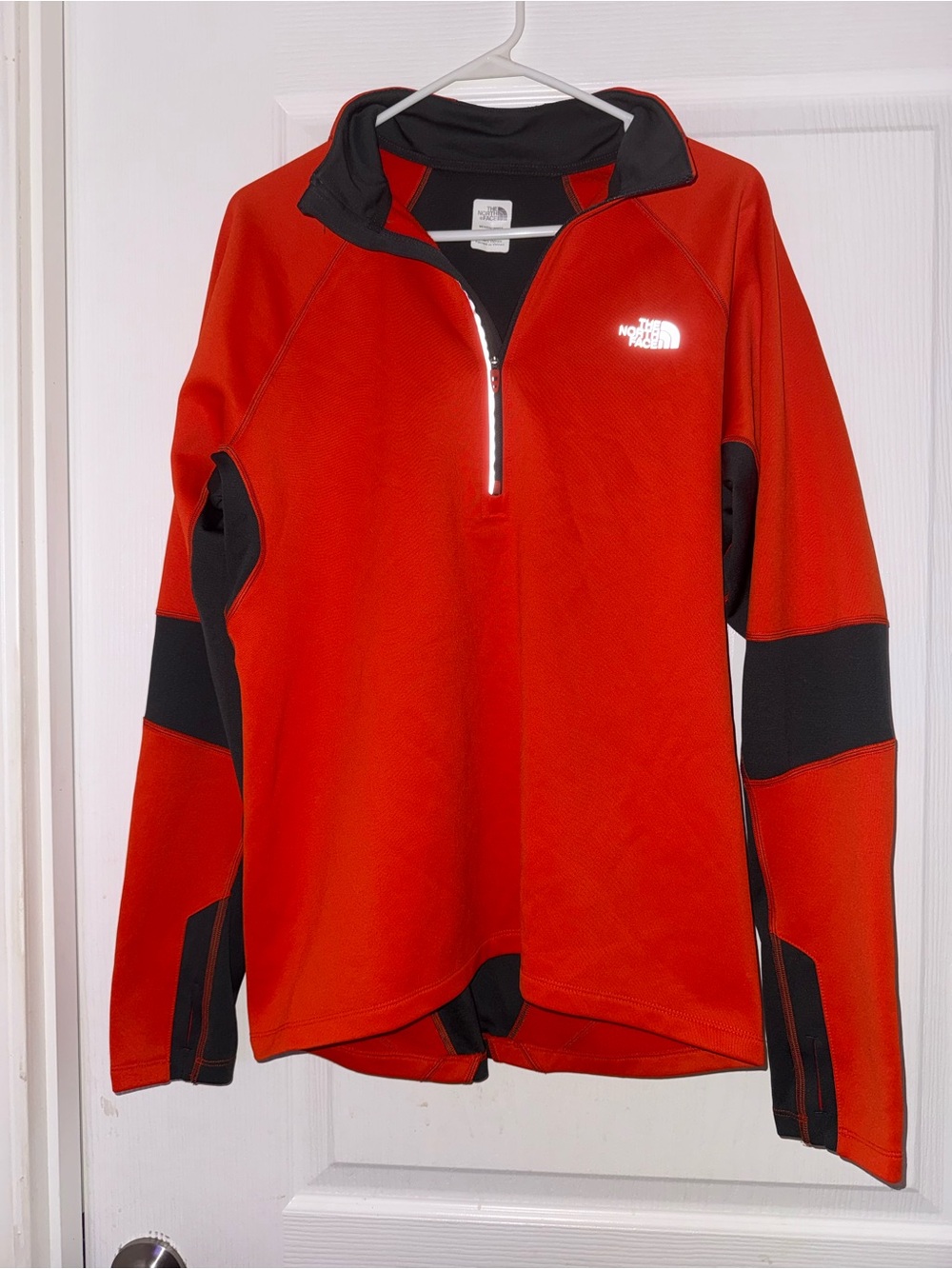 The North Face Red & Black Half-Zip Ski Jacket